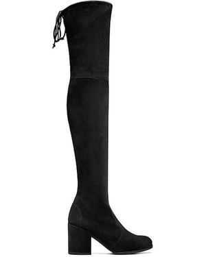 Stuart Weitzman Tieland High-Heeled Over-The-Knee Boots - Black