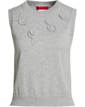 MAX&Co. Sleeveless Knit Top - Gray