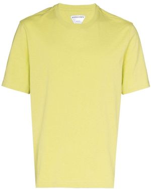 Bottega Veneta T-Shirt With Round Neck And Short Sleeves - Yellow