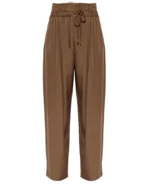 Isabel Marant Drawstring Casual Trousers - Brown