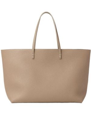 Fendi Medium Roll Dove Cuoio Romano Leather Shopper - Natural