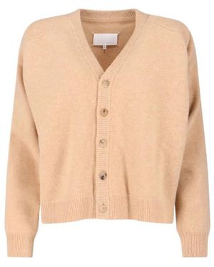 Maison Margiela V-Neck Long-Sleeved Cardigan - Natural