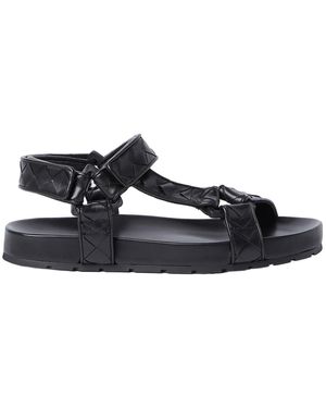 Bottega Veneta Intrecciato Sandals - Black