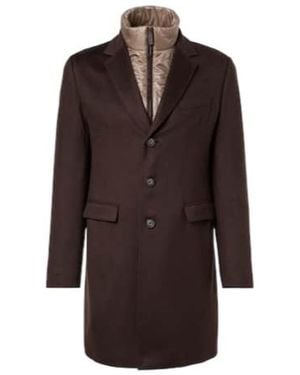 Herno Collared Coat - Brown