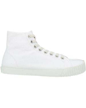Maison Margiela Solid Color Canvas Sneakers - White