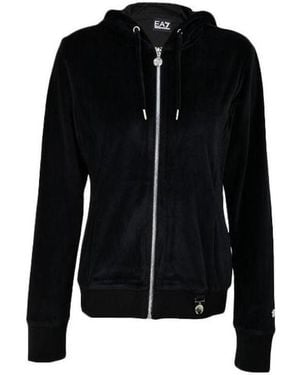 EA7 Velvet Logo Sports Suit - Black
