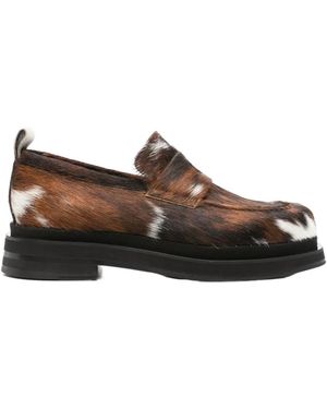 Simone Rocha Heart Toe Loafers - Brown