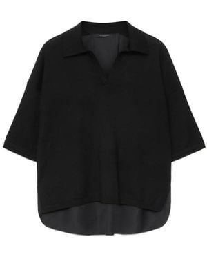 AllSaints Short-Sleeved Polo Shirt - Black