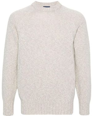 Drumohr Crew Neck Knit Jumper - White