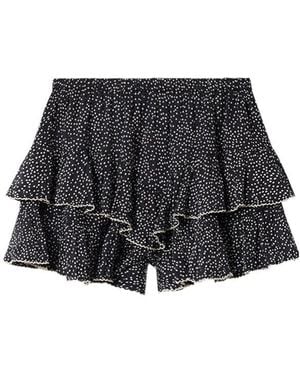 Isabel Marant Isabel Marant Étoile Jocadia Ruffled Mini Skirt - Grey