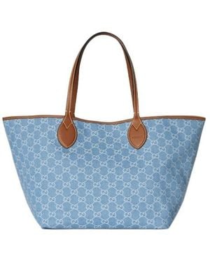 Gucci Totissima Large Tote Bag - Blue