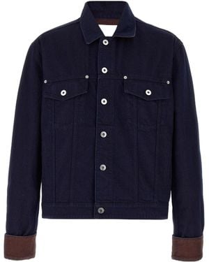 JW Anderson Turn Up Cuff Jacket - Blue