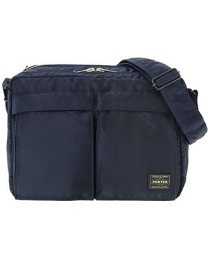 Porter-Yoshida and Co Zipper Shoulder Bag - Blue