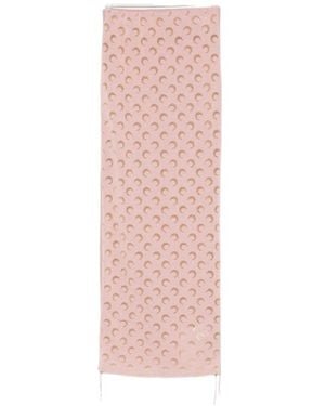 Marine Serre Moon-Print Knitted Skirt - Pink