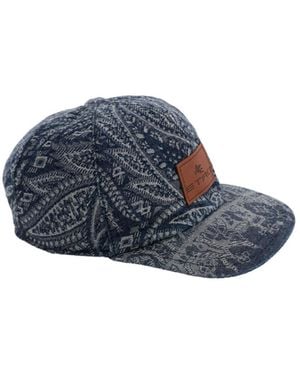 Etro Paisley-Patterned Baseball Cap - Blue