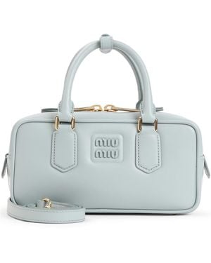 Miu Miu Arcadie Zipped Tote Bag - Grey