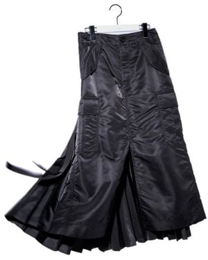 Sacai Twill Skirt - Black