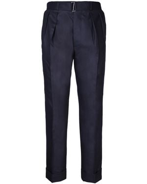 Officine Generale Pierre Tailored Wool Pants - Blue