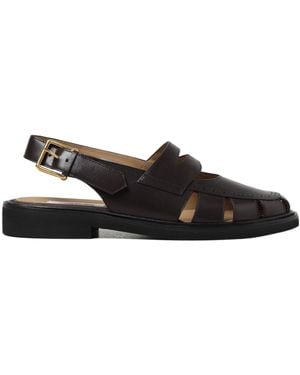 Thom Browne Logo Sandals - Black