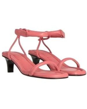 Isabel Marant Strap Block Heel Sandals - Pink
