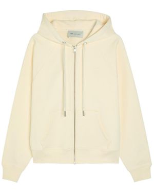 Ami Paris Hooded Cotton Sweatshirt - Natural