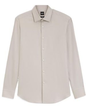BOSS Long-Sleeved Shirt - White