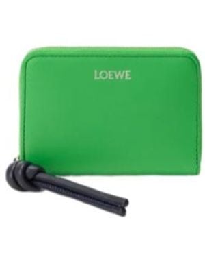 Loewe Zipper Coin Purse - Green