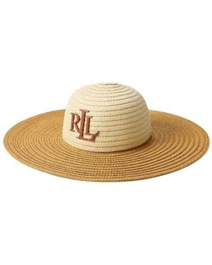 Ralph Lauren Logo-Appliqué Paper Sun Hat - White