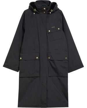 Barbour Drawstringhood Long Parka Coat - Black