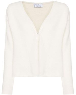 GIUSEPPE DI MORABITO Open Knit Cardigan - White