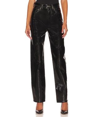 Agolde Straight Casual Pants - Black