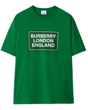 Burberry Logo Short-Sleeved T-Shirt - Green