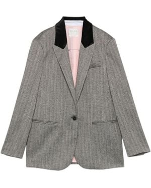 forte_forte Long-Sleeve Blazer - Gray