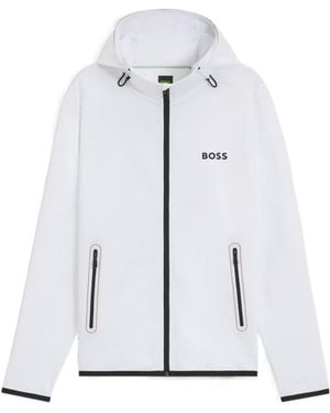 BOSS Long Sleeve Casual Jacket - White