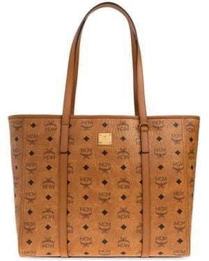 MCM Toni Medium Top Handle Bag - Brown