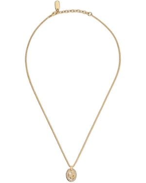 Dior Logo Medallion Necklace - Multicolour