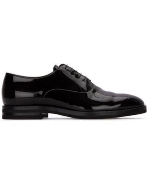 Brunello Cucinelli Almond Toe Oxford Shoes - Black