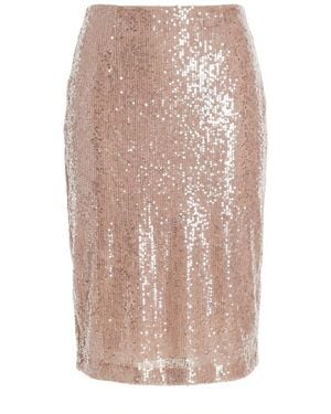 Gucci Sequin Embroidered Tulle Skirt - Natural