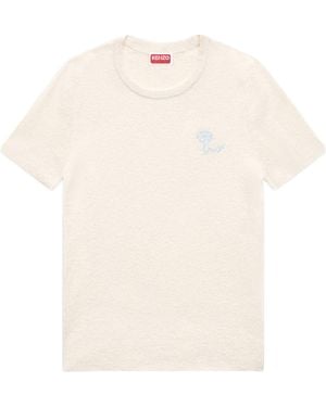 KENZO Textured Logo T-Shirt - White