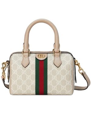 Gucci Ophidia Gg Mini Top Handle Bag - Metallic