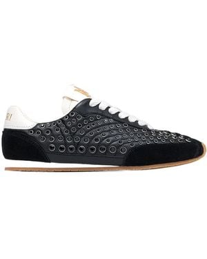Amiri Studded Pacific Lace-Up Shoes - Blue