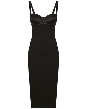 Dolce & Gabbana Midi Pencil Dress - Black