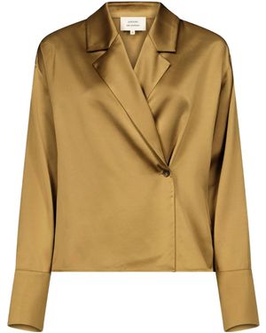 Loulou de Saison Wrap Blouse - Green