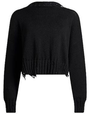 Marni Solidcolor Mediumweight Knit Sweater - Black