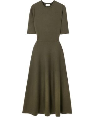 Gabriela Hearst Round Neck Dress - Green
