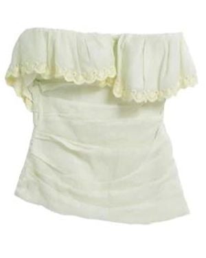 Isabel Marant Solid Sleeveless Ruched Top - Green