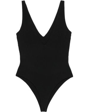 Entire studios V Neck Bodysuit - Black