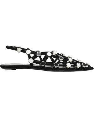 The Attico Pointed Ballet Shoes - White