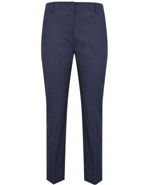 Weekend by Maxmara Cropped Cigarette Pants - Blue