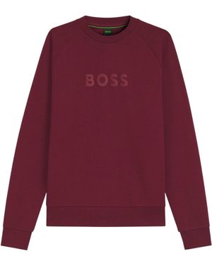 BOSS Crewneck Raglansleeve Sweatshirt - Red